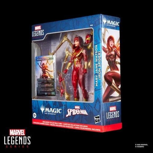 Spider - Man Marvel Legends Magic: The Gathering Mary Jane Watson (Iron Spider) 6 - Inch Action Figure and Card - by Hasbro