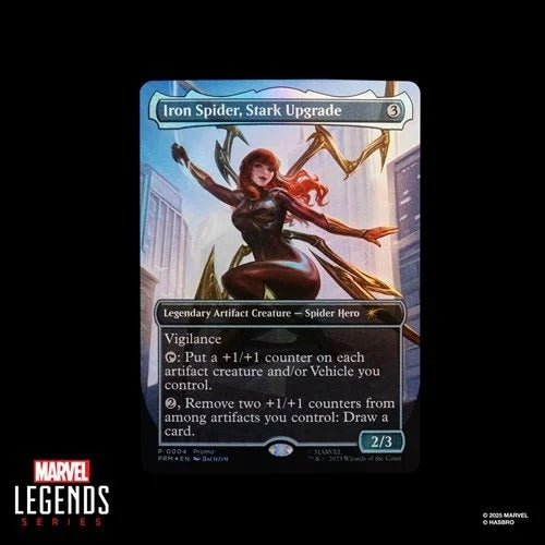 Spider - Man Marvel Legends Magic: The Gathering Mary Jane Watson (Iron Spider) 6 - Inch Action Figure and Card - by Hasbro