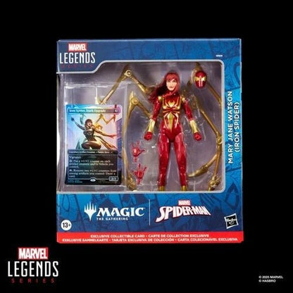 Spider - Man Marvel Legends Magic: The Gathering Mary Jane Watson (Iron Spider) 6 - Inch Action Figure and Card - by Hasbro