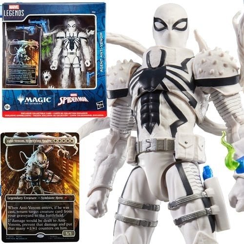 Magic The Gathering Marvel Legends Agent Anti Venom Action Figure & Card