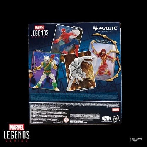Spider - Man Marvel Legends Series Magic: The Gathering Agent Anti - Venom 6 - Inch Action Figure and Card - by Hasbro
