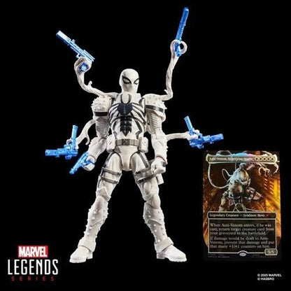 Spider - Man Marvel Legends Series Magic: The Gathering Agent Anti - Venom 6 - Inch Action Figure and Card - by Hasbro