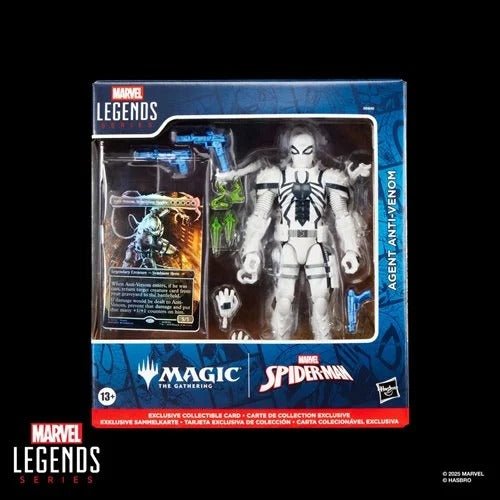 Spider - Man Marvel Legends Series Magic: The Gathering Agent Anti - Venom 6 - Inch Action Figure and Card - by Hasbro