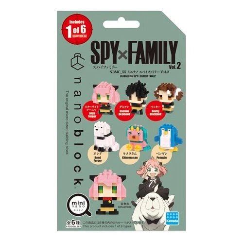 Spy x Family Series 2 Nanoblock Mininano Blind-Bag (1 Bag with 1 Figure) - by Nanoblock | Buy at ToyShnip