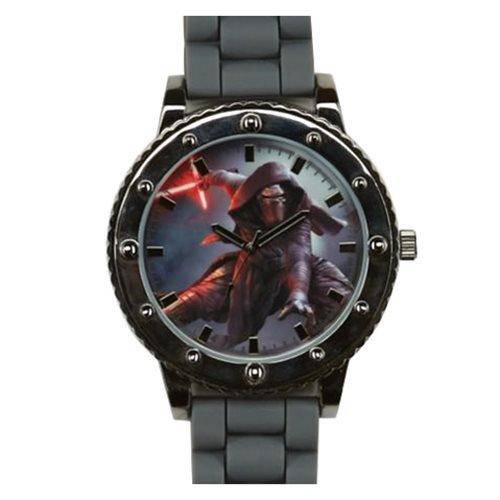 Star Wars: Episode VII - The Force Awakens Kylo Ren Gray Silicone Strap Watch - by Accutime | Buy at ToyShnip