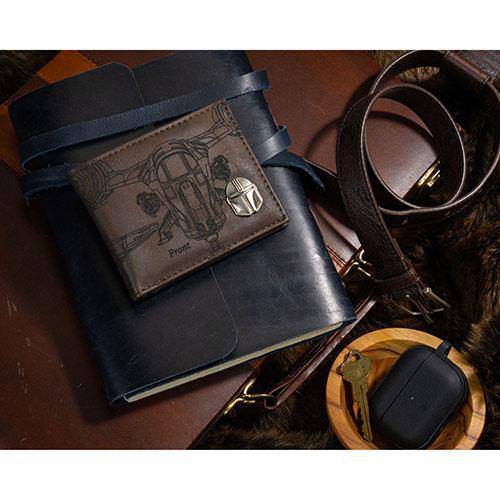 Star Wars: Mandalorian Etched PU Bifold Wallet - Entertainment Earth Exclusive - by Bioworld | Buy at ToyShnip