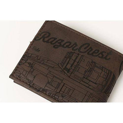 Star Wars: Mandalorian Etched PU Bifold Wallet - Entertainment Earth Exclusive - by Bioworld | Buy at ToyShnip