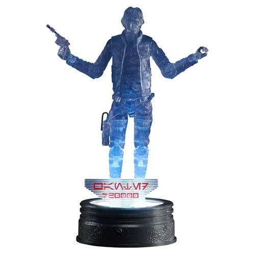 Star Wars The Black Series Holocomm Collection Han Solo 6 - Inch Action Figure with Light - Up Holopuck - by Hasbro