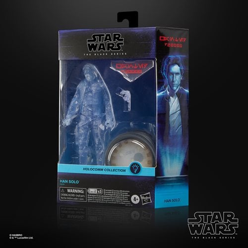 Star Wars The Black Series Holocomm Collection Han Solo 6 - Inch Action Figure with Light - Up Holopuck - by Hasbro
