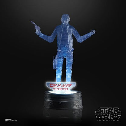 Star Wars The Black Series Holocomm Collection Han Solo 6 - Inch Action Figure with Light - Up Holopuck - by Hasbro