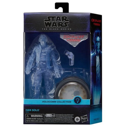 Star Wars The Black Series Holocomm Collection Han Solo 6 - Inch Action Figure with Light - Up Holopuck - by Hasbro