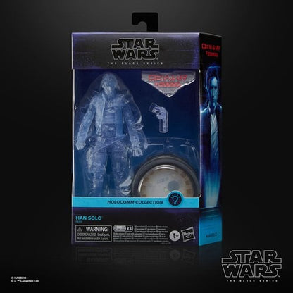 Star Wars The Black Series Holocomm Collection Han Solo 6 - Inch Action Figure with Light - Up Holopuck - by Hasbro