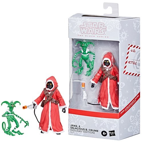 Star Wars The Black Series Jawa & Salacious B. Crumb (Holiday Edition) 6-Inch Action Figure - Exclusive - by Hasbro | Buy at ToyShnip