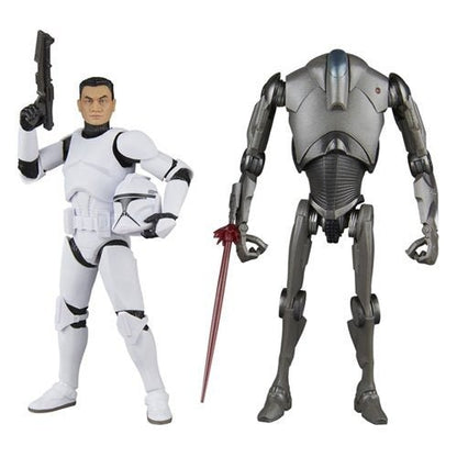 Star Wars The Black Series Phase I Clone Trooper & Super Battle Droid 6 - Inch Action Figures - by Hasbro