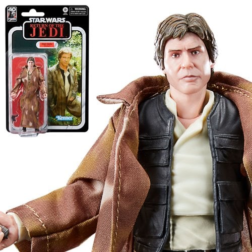 Star Wars The Black Series Return of the Jedi 40th Anniversary 6-Inch Han Solo (Endor) Action Figure - by Hasbro | Buy at ToyShnip