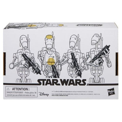 Star Wars The Vintage Collection Battle Droid 3 3/4 - Inch Action Figures 4 - Pack - by Hasbro