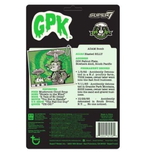 Super7 Garbage Pail Kids ReAction Figure - by Super7 | Buy at ToyShnip