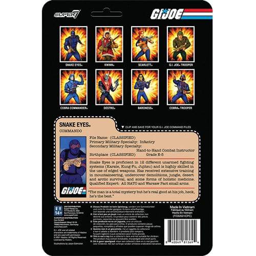 Super7 G.I. Joe 3 3/4-Inch ReAction Figure - by Super7 | Buy at ToyShnip