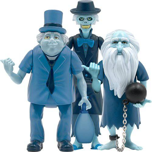 Super7 Haunted Mansion Hitchhiking Ghosts 3 3/4-Inch ReAction Figure Set of 3 - SDCC Exclusive - by Super7 | Buy at ToyShnip