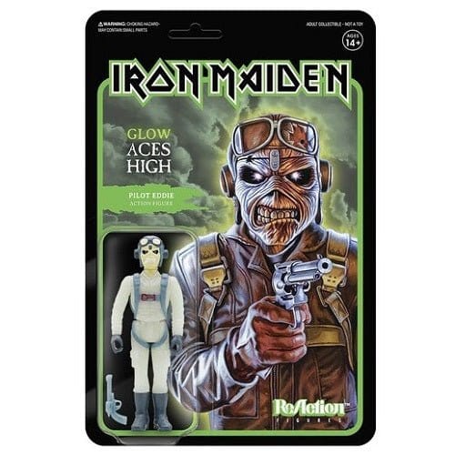 Super7 Iron Maiden Reaction Figure (Glow) (AE Exclusive) - by Super7 | Buy at ToyShnip