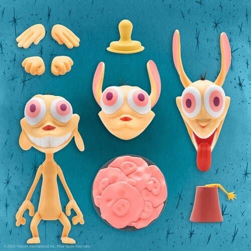 Super7 Ren & Stimpy Deluxe 6-Inch Action Figure - by Super7 | Buy at ToyShnip
