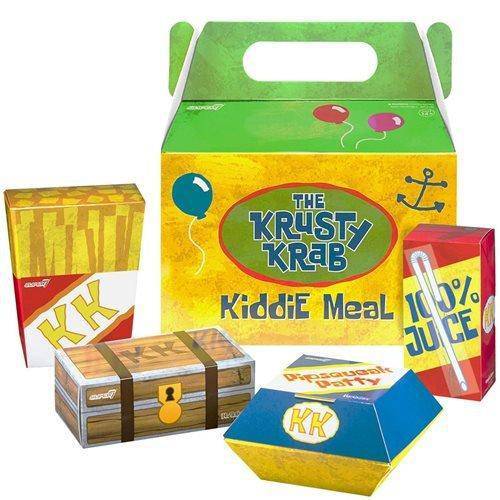Super7 SpongeBob SquarePants Krusty Krab Meal ReAction Figures - 4 Figures - by Super7 | Buy at ToyShnip