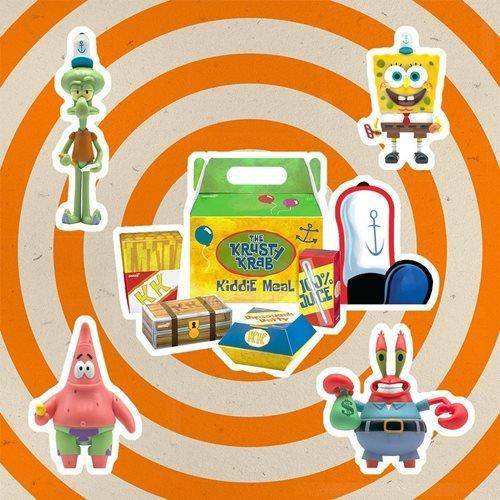 Super7 SpongeBob SquarePants Krusty Krab Meal ReAction Figures - 4 Figures - by Super7 | Buy at ToyShnip