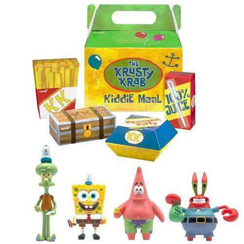 Super7 SpongeBob SquarePants Krusty Krab Meal ReAction Figures - 4 Figures - by Super7 | Buy at ToyShnip