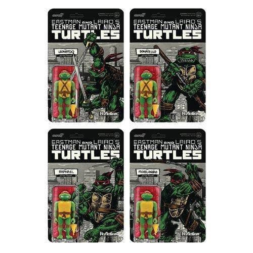 Super7 Teenage Mutant Ninja Turtles Mirage Variant 3.75-Inch ReAction Figure Set of 4 - by Super7 | Buy at ToyShnip
