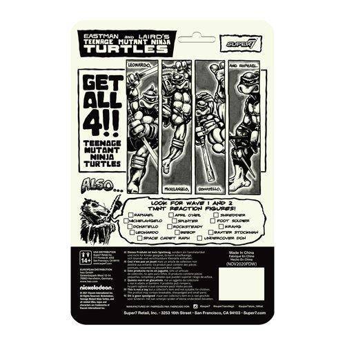 Super7 Teenage Mutant Ninja Turtles Mirage Variant 3.75-Inch ReAction Figure Set of 4 - by Super7 | Buy at ToyShnip