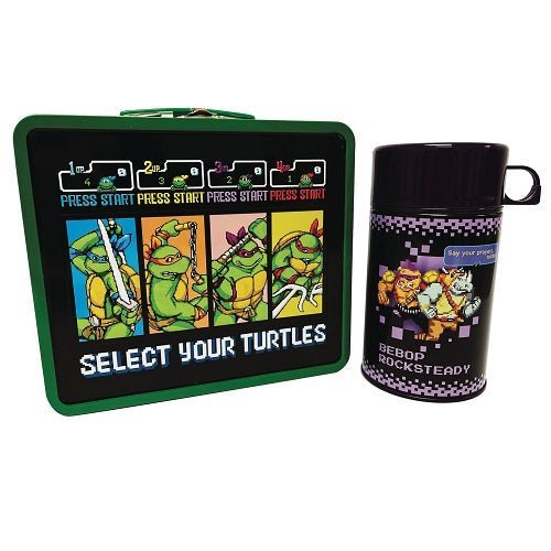 Teenage Mutant Ninja Turtles Arcade Lunchbox with Thermos - Previews Exclusive - by Surreal Entertainment | Buy at ToyShnip