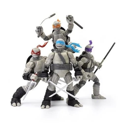 Teenage Mutant Ninja Turtles BST AXN Turtles IDW Comic Black and White 5-Inch Action Figure 4-Pack - SDCC 2023 Exclusive - by The Loyal Subjects | Buy at ToyShnip