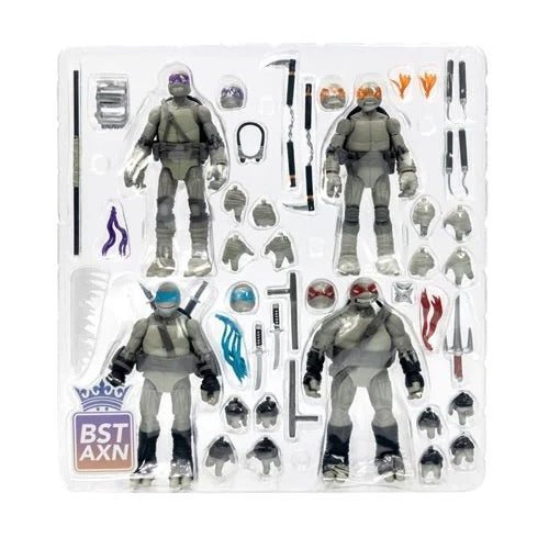 Teenage Mutant Ninja Turtles BST AXN Turtles IDW Comic Black and White 5-Inch Action Figure 4-Pack - SDCC 2023 Exclusive - by The Loyal Subjects | Buy at ToyShnip