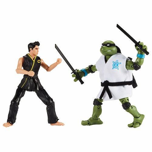 Teenage Mutant Ninja Turtles X Cobra Kai - Leonardo Vs. Miguel Diaz 2-Pack Action Figures - by Playmates | Buy at ToyShnip