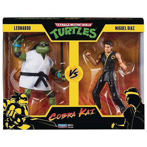 Teenage Mutant Ninja Turtles X Cobra Kai - Leonardo Vs. Miguel Diaz 2-Pack Action Figures - by Playmates | Buy at ToyShnip