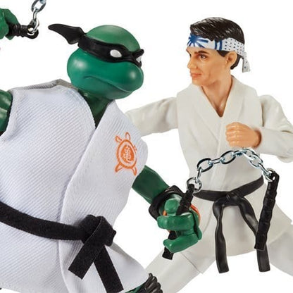 Teenage Mutant Ninja Turtles X Cobra Kai - Michelangelo vs. Daniel LaRusso 2-Pack Action Figures - by Playmates | Buy at ToyShnip