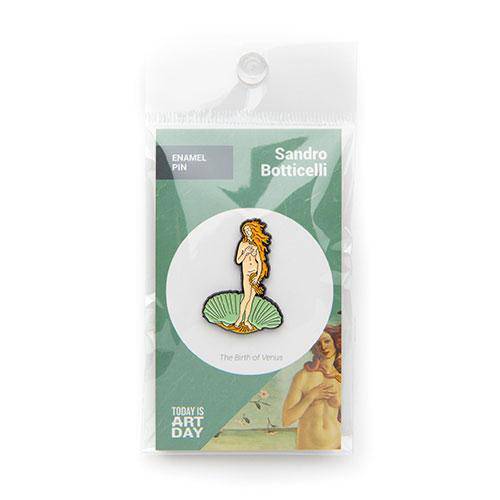 The Birth of Venus Enamel Pin - Today is Art Day - by Today Is Art Day | Buy at ToyShnip