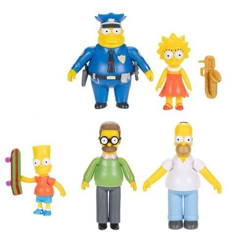 The Simpsons 2 1/2 - Inch Scaled Action Figures - Select Figure(s) - by Jakks Pacific