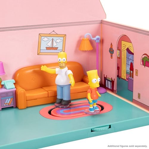The Simpsons House Living Room Diorama Playset - by Jakks Pacific