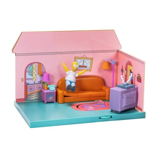 The Simpsons House Living Room Diorama Playset - by Jakks Pacific