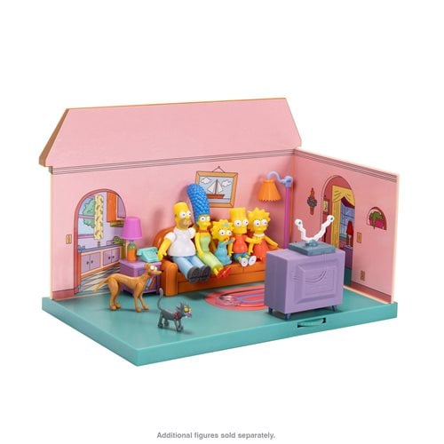 The Simpsons House Living Room Diorama Playset - by Jakks Pacific