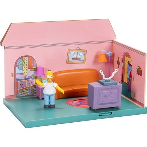 The Simpsons House Living Room Diorama Playset - by Jakks Pacific