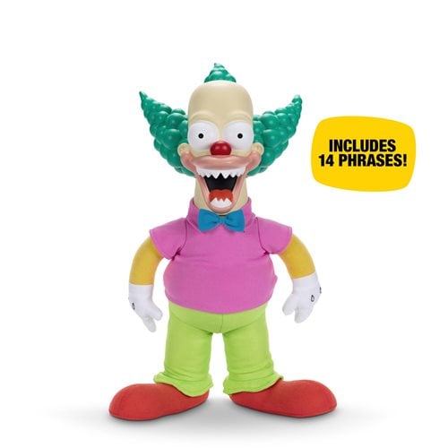 The Simpsons Krusty the Clown Talking Plush Doll - by Jakks Pacific