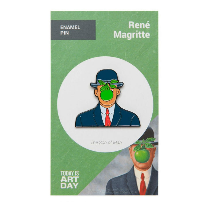 The Son of Man by Magritte Enamel Pin - Today is Art Day - by Today Is Art Day | Buy at ToyShnip