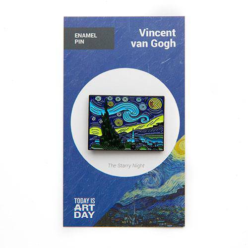 The Starry Night Enamel Pin - Today is Art Day by Today Is Art Day 