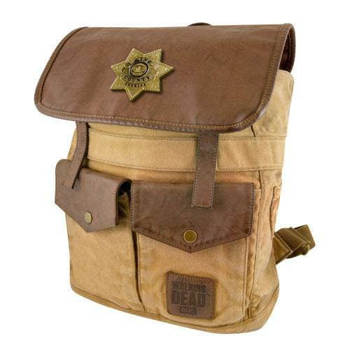 The Walking Dead Sheriff Rick Grimes' Desert Brown Backpack - by The Coop | Buy at ToyShnip