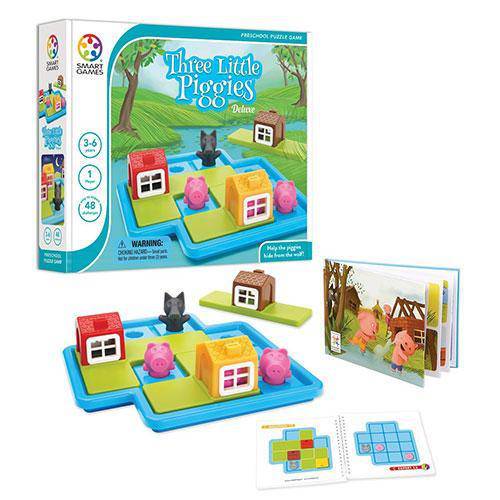 Three Little Piggies - Deluxe Puzzle Game - by Smart Games | Buy at ToyShnip