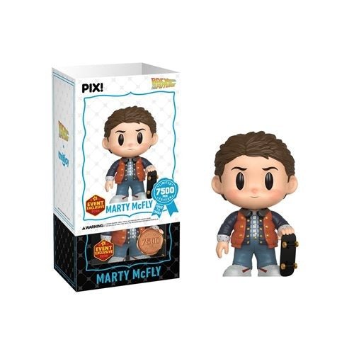 ThrillJoy Pix! Back to the Future Marty McFly with Skateboard Vinyl Figure - 2026 Convention Exclusive - by ThrillJoy