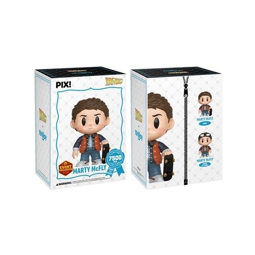 ThrillJoy Pix! Back to the Future Marty McFly with Skateboard Vinyl Figure - 2026 Convention Exclusive - by ThrillJoy