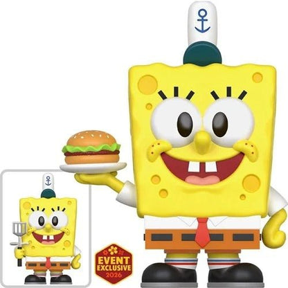ThrillJoy Pix! SpongeBob SquarePants with Krabby Patty Vinyl Figure - 2026 Convention Exclusive - by ThrillJoy